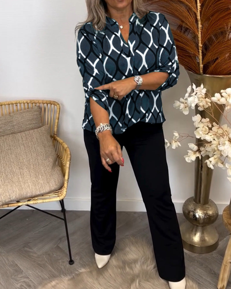 Noor | Blouse met grafische print