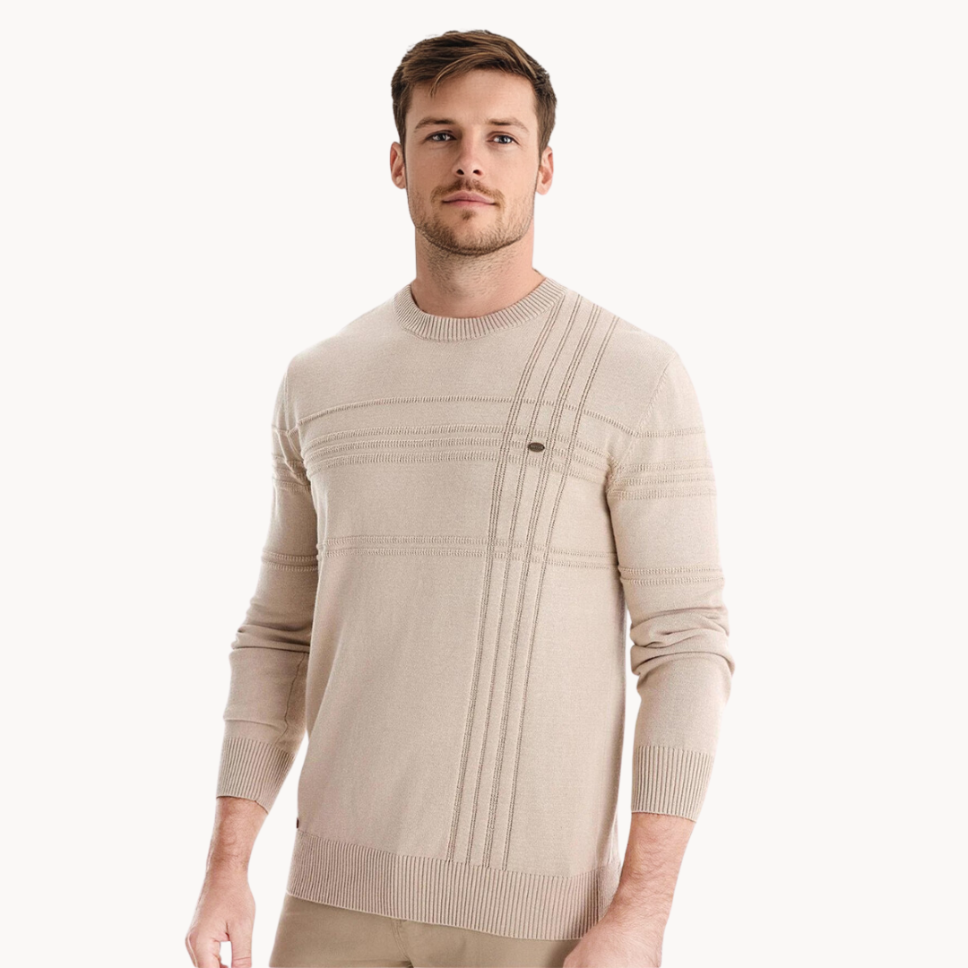 Rafael | Elegante trui voor mannen met ruitpatroon