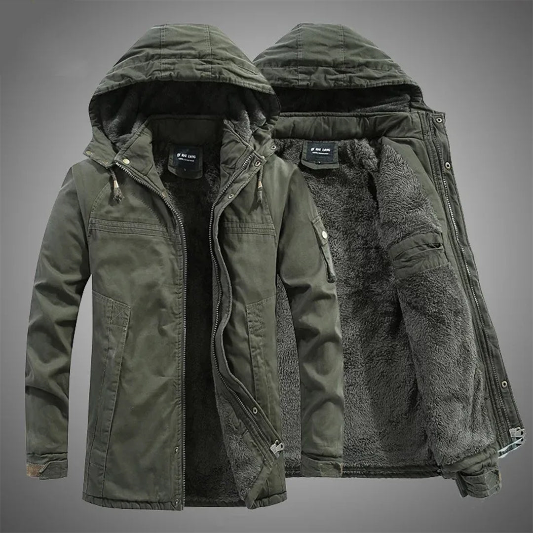 Serge | Comfortabele Fleecejack met Capuchon