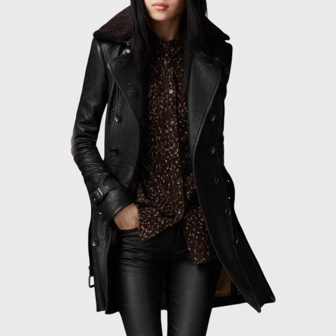Maud | Elegante leren jas