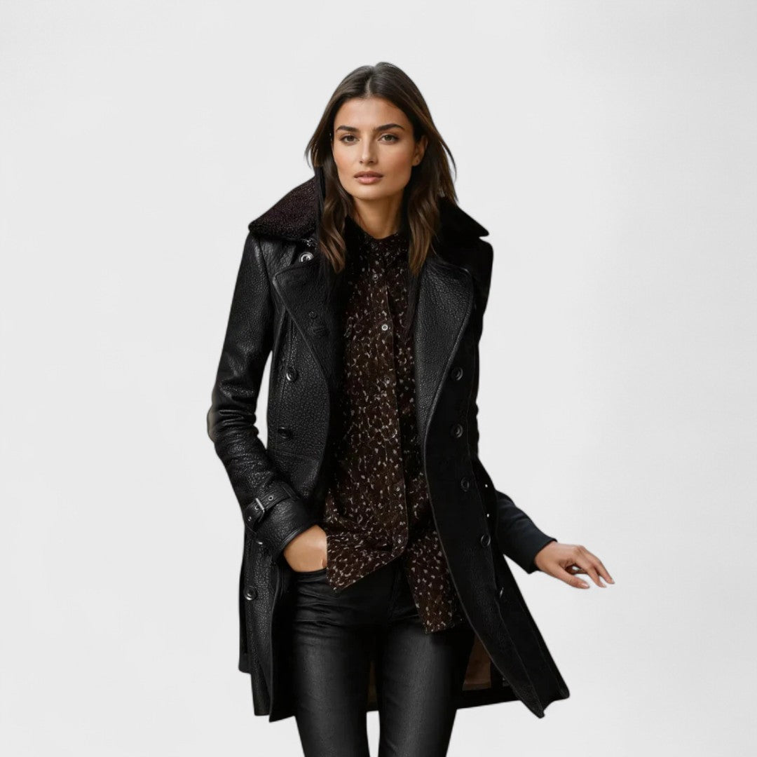 Maud | Elegante leren jas