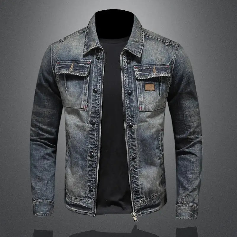 Hugo | Jeansjack met rits
