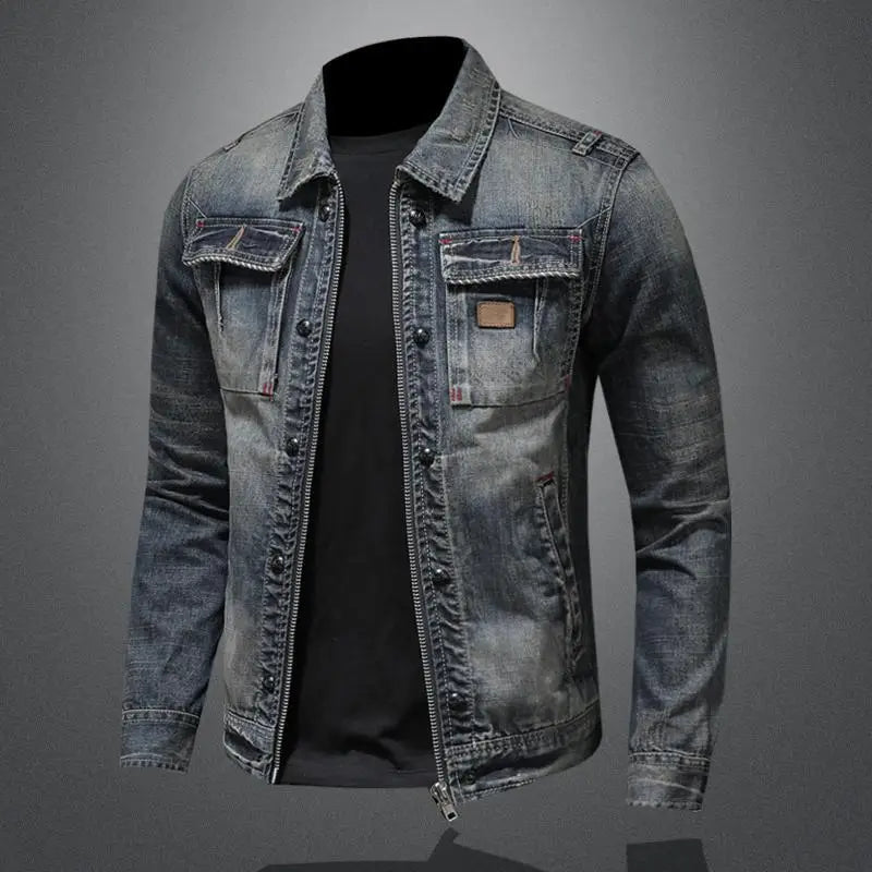 Hugo | Jeansjack met rits