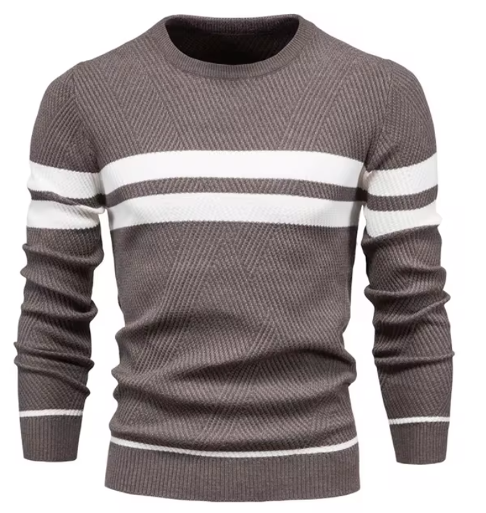 Jacob | Elegante trui voor mannen met een herringbone patroon