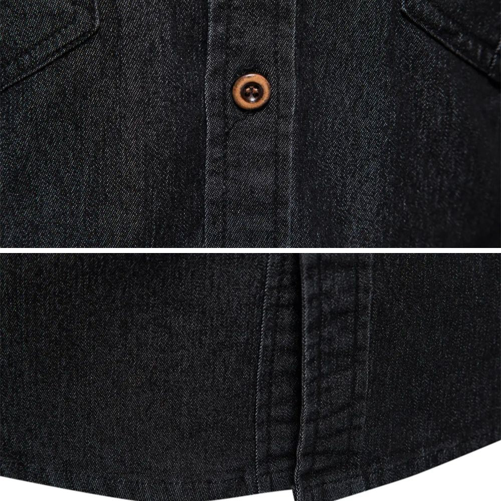 Menno | Smal denim overhemd