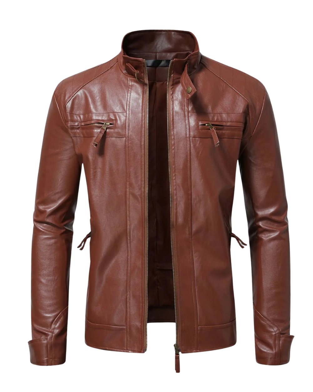 Elegante Heren Leren Jas