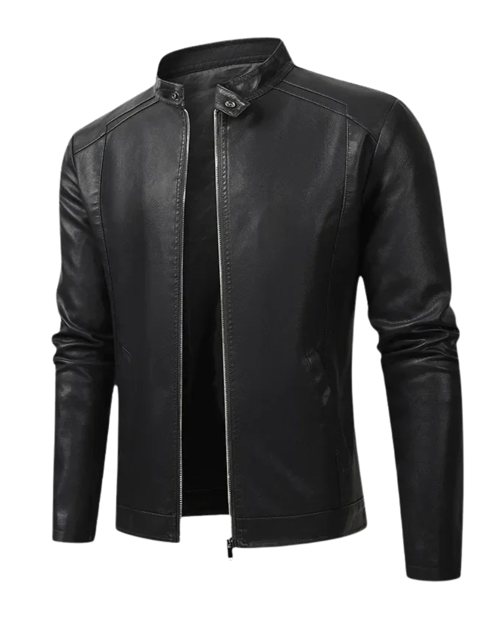 Elegante Heren Biker Leren Jacket