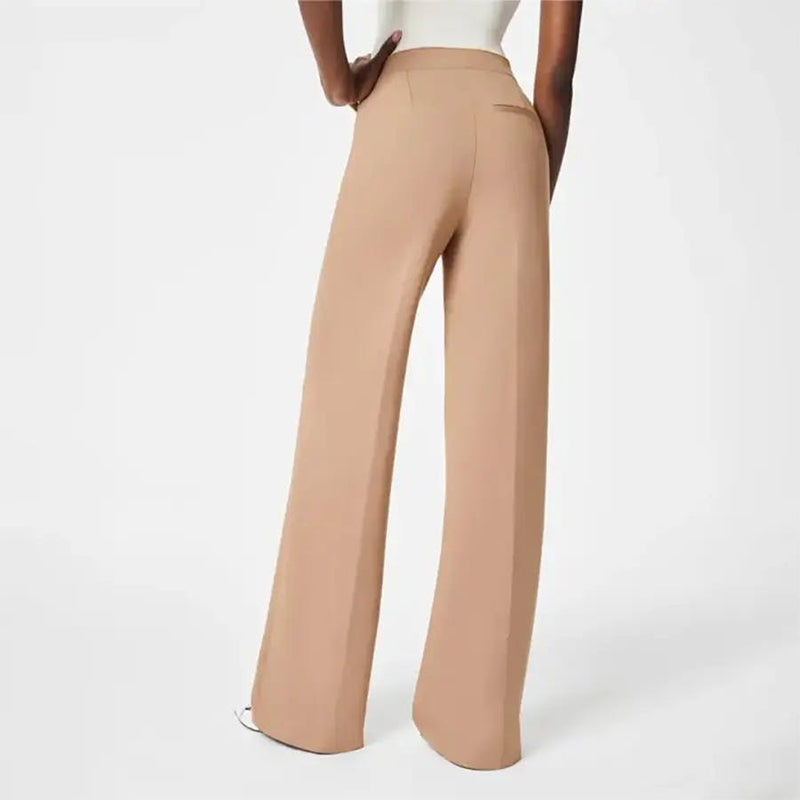 💕Broek met brede pijpen met buikcontrole en knoop