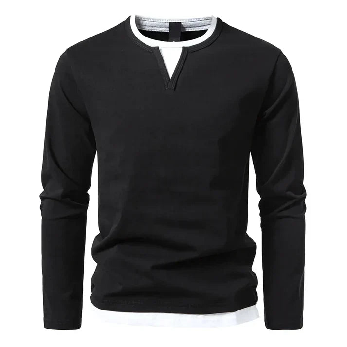 Rick | Premium T-shirt met lange mouwen van gekamd katoen