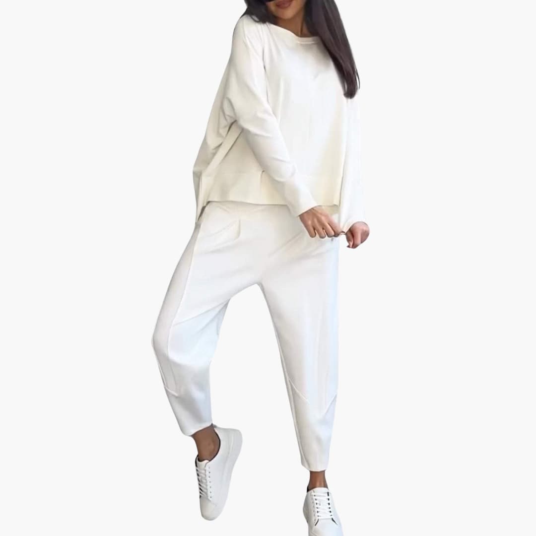 Senna | Comfortabele tweedelig set met ronde hals