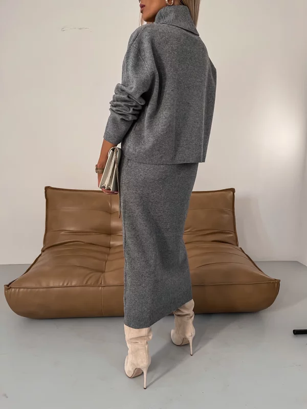Mirea | Elegante gebreide tweedelige set
