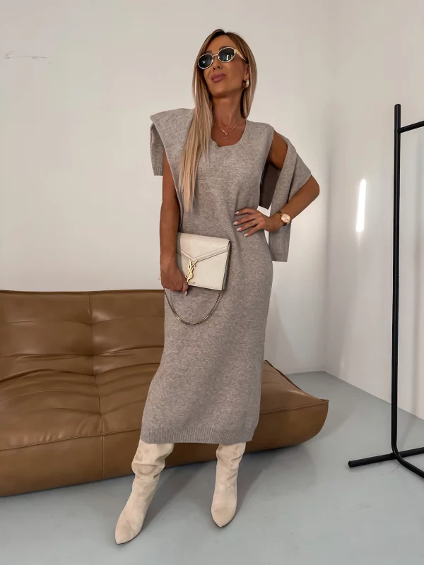 Mirea | Elegante gebreide tweedelige set