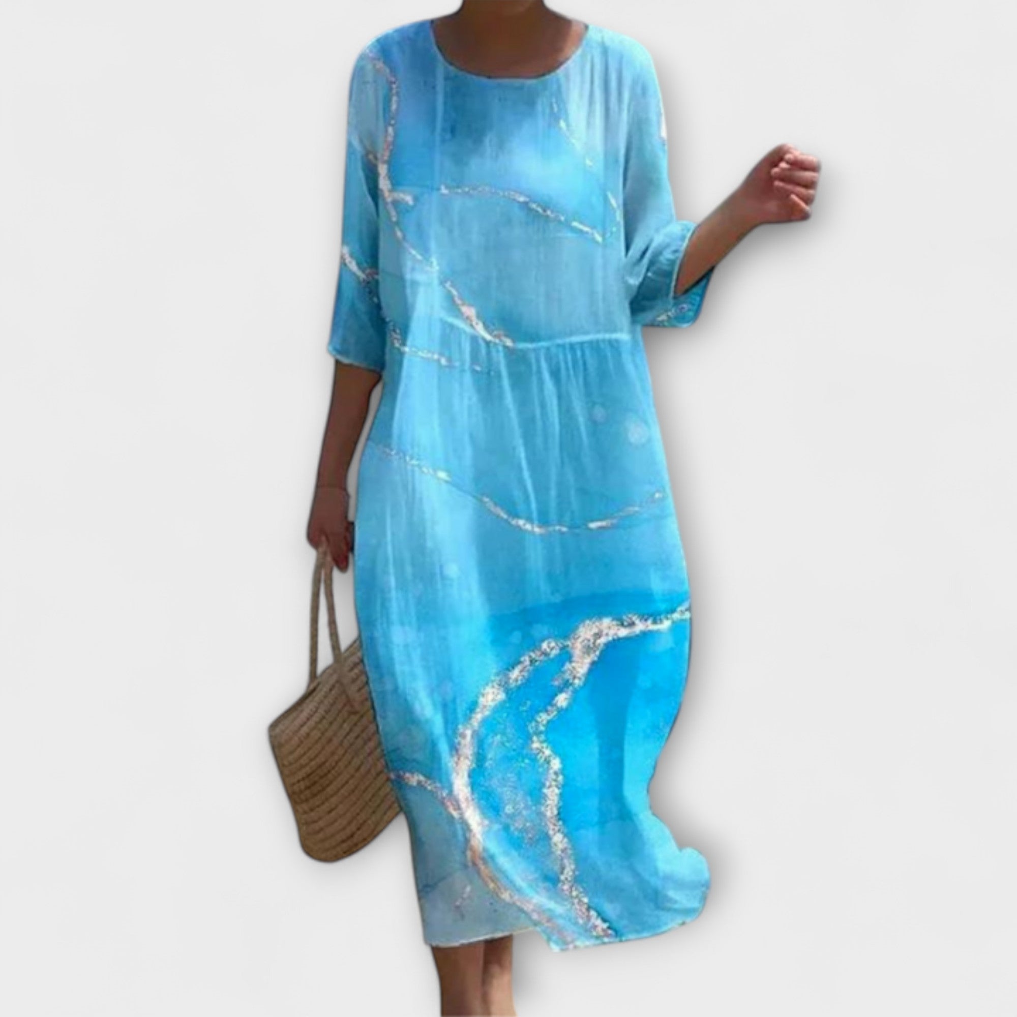 Miranda - Stijlvolle Floral-Maxijurk