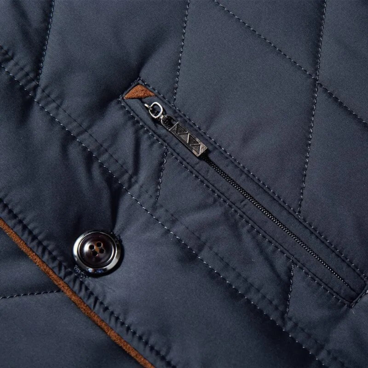 Alden | Winterjacke-Vest met Staande Kraag