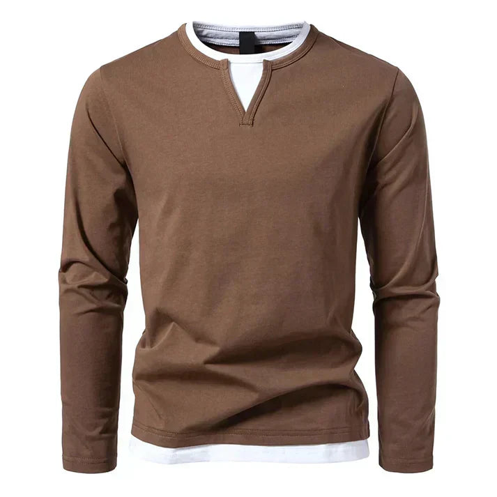 Rick | Premium T-shirt met lange mouwen van gekamd katoen