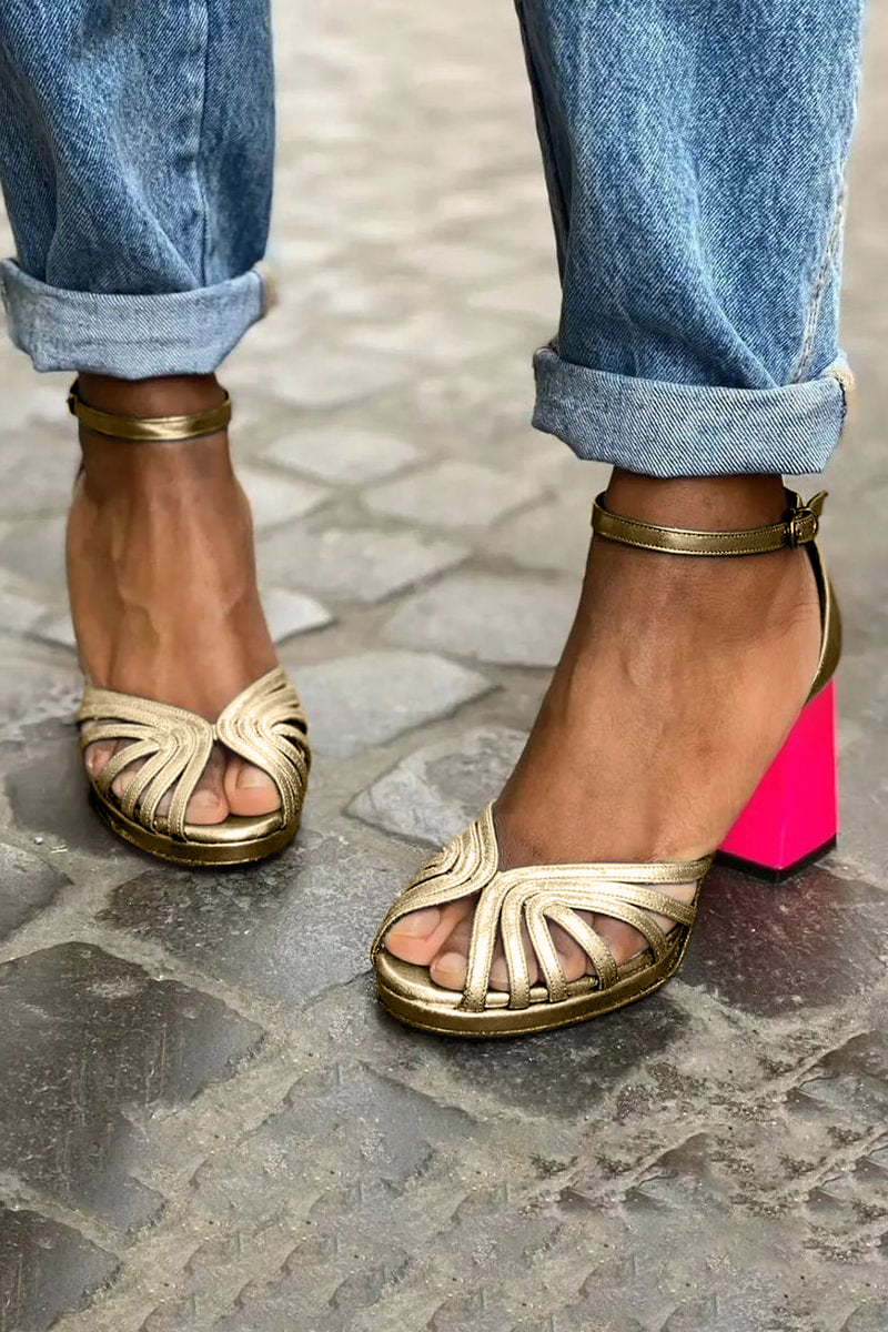 Jolien | Klassieke sandalen met open enkelbandje