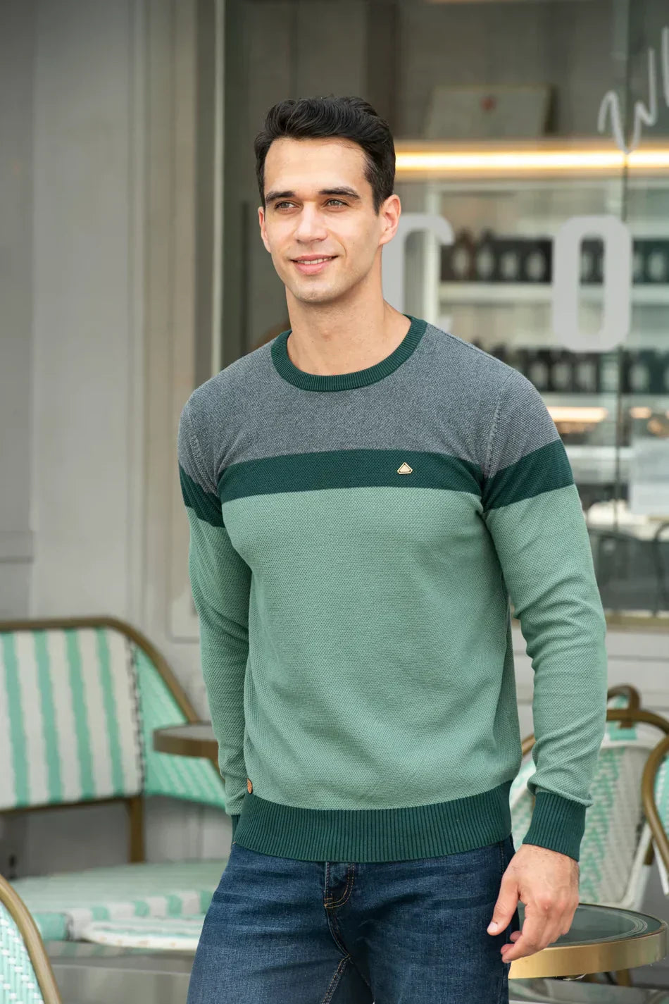 Pascal | Heren gilet met ronde hals