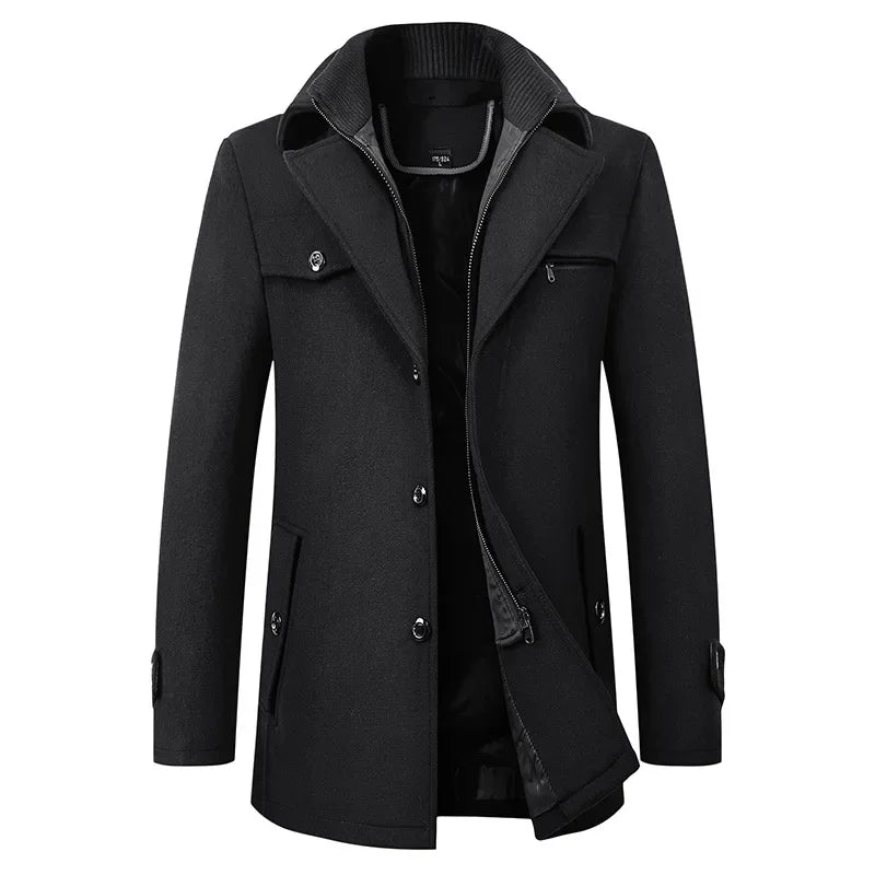 Stephon | Business Casual Verstevigde Mantel