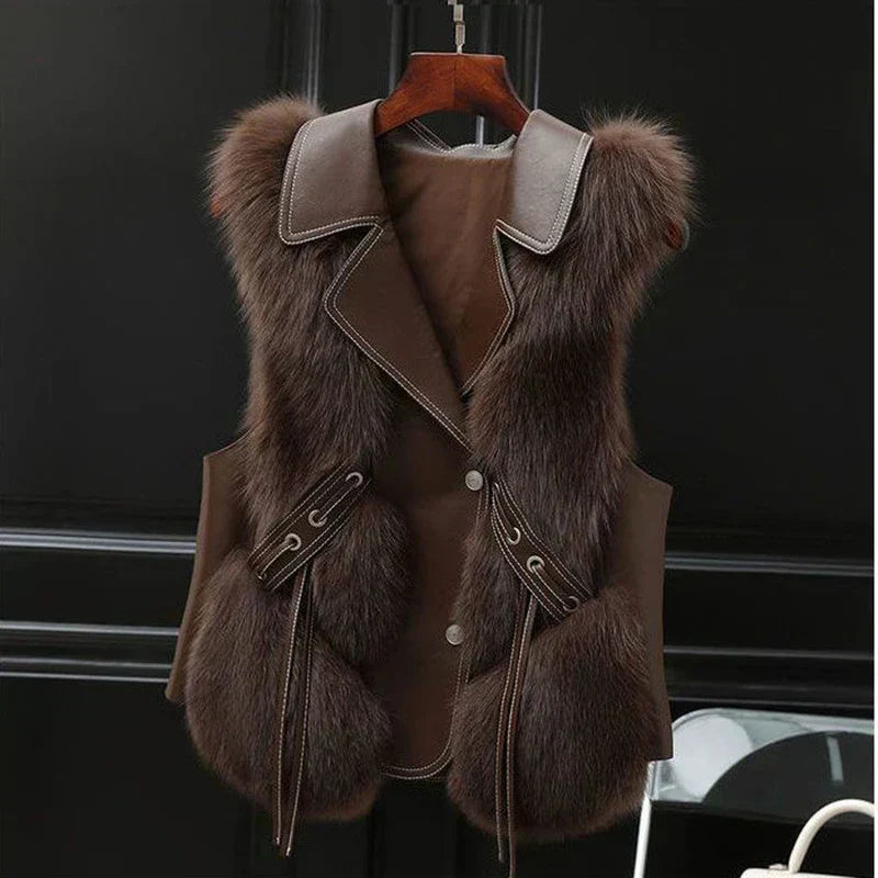 Jasmijn | Elegante leren vest