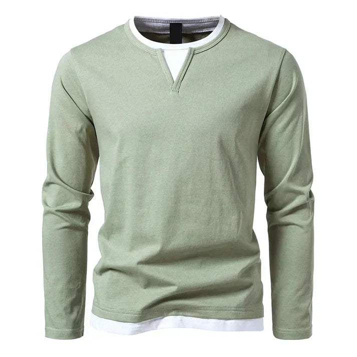 Rick | Premium T-shirt met lange mouwen van gekamd katoen